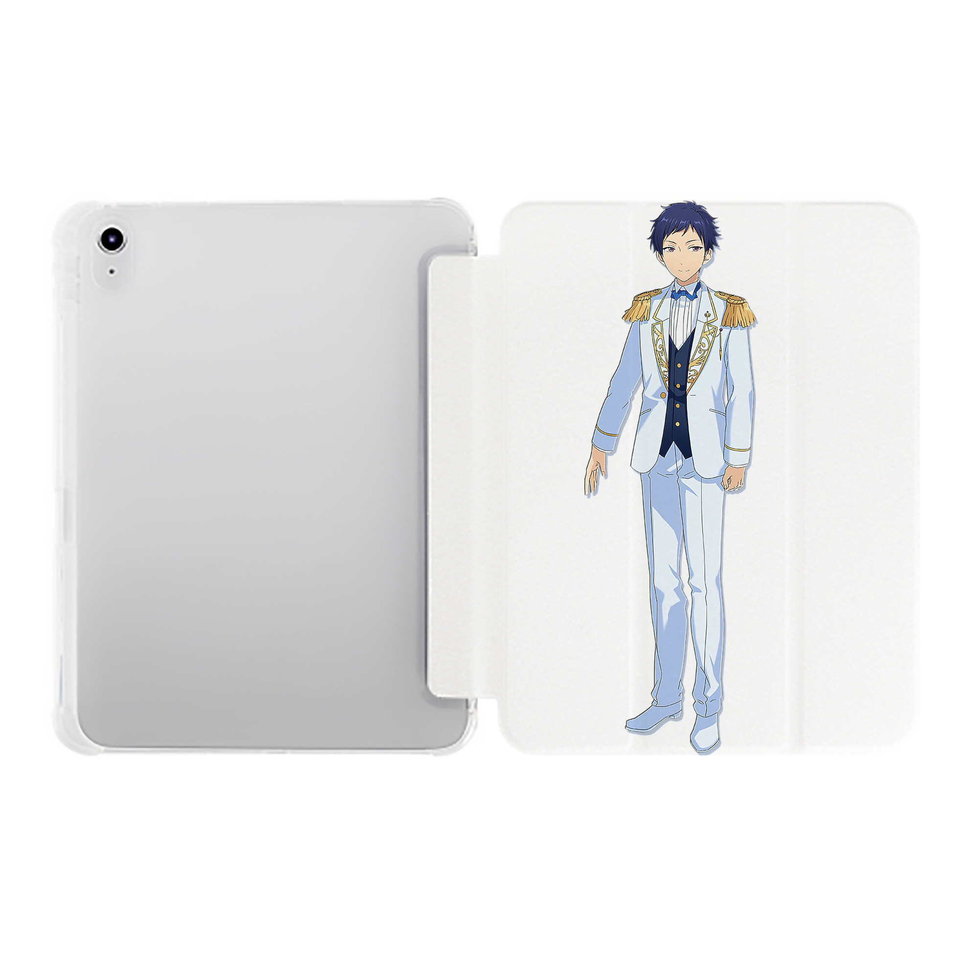 （画像用） あんさんぶるスターズ! Ensemble Stars IPad ケース ペン収納付き 三つ折りスタンド PUレザー×シリコン 対応機種9.5/10.5/10.9インチ